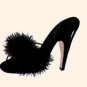 Maribou slippers