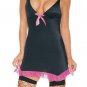 Lycra garter dress with bow in front