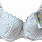 pin stripe padded underwire bra