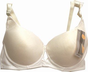 satin seamless padded underwire bra