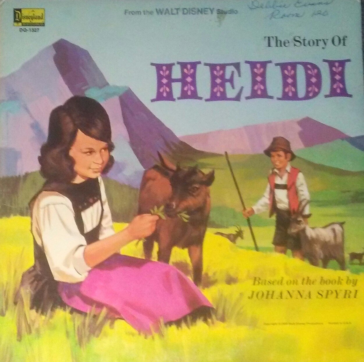 Walt Disney The Story Of Heidi 1971 Lp