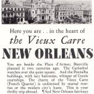 1932 New Orleans Association of Commerce: Vieux Carre New Orleans