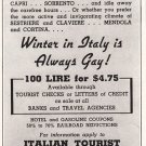 1937 Italy: Winter in Italy is always gay.