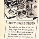 1944 Kerr Jars, Caps, Lids