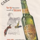 1946 Carling's Ale: Red Cap, Tops Off