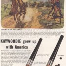 1946 Kaywoodie Briar Pipe: Pony Express