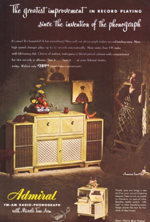 1947 Admiral Phonograph