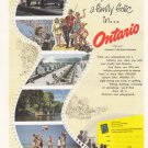 1950 Ontario: Make your vacation a family frolic in Ontario.