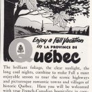 1952 Quebec: Fall Vacation