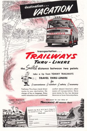 1953 Trailways: Destination Vacation