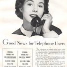 1954 Bell Telephone: Good News for Telephone Users.