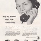 1954 Bell Telephone: Many Big Moments begin with a Familiar Ring