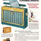 1956 Zenith Portable Radio: Carnival Model Z-402, Turquoise