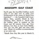 1957 Mardi Gras: Mississippi Gulf Coast
