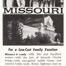 1958 Missouri: Missouri for a low-cost family vacation.