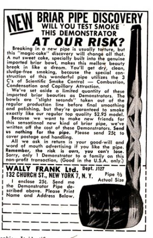 1960 Briar Pipe - Wally Frank