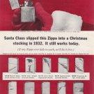 1963 Zippo Lighters: Santa Claus
