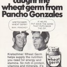 1972 Kretschmer Wheat Germ: Mickey Mantle, Pancho Gonzales