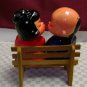 Salt and Pepper Set Oriental Kissing Bench People Shakers