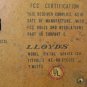 Vintage Lloyds Model 7H13G AM-FM Radio