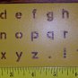 New Stencil - Lower Case Alphabet