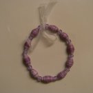 paper bead bracelet- purple