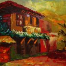 Country house - landscape painting oil on canvas by Denitsa Kaneva