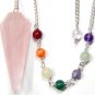 Rose Quartz Chakra Pendulum