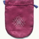 Purple Satin Shri Yantra Tarot Bag
