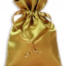 Gold Satin Pouches (12 pcs)