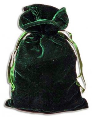 Hunter Green Velvet Pouches (12 pcs)
