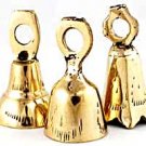 Small Brass Altar Bells 1 1/2 Inch-2 Inch High