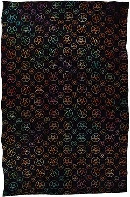Pentagram Night Tapestry