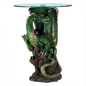 Dragon Glass Top Altar Table