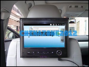 Android 2.3.5 Car Headrest Tablet PC 9 Inch 512MB 2GB 3G GPS Wifi FM Dual Loudspeaker