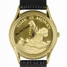 New Disney Pedre McDuck Scrooge Silhouette Watch Time is Money Old Stock