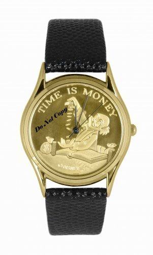 New Disney Pedre McDuck Scrooge Silhouette Watch Time is Money Old Stock