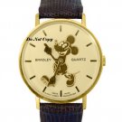 NEW Ladies Disney Bradley Mickey Mouse Swiss Pie Eye Gold Watch