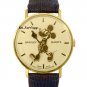 NEW Ladies Disney Bradley Mickey Mouse Swiss Pie Eye Gold Watch