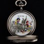 NEW Walt Disney Mickey Minnie Mouse Donald Limited Edition Train Pocket Watch