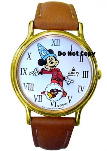 New Mens Disney Lorus Mickey Mouse Sorcerer Fantasia Apprentice Watch Retired