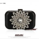 Sunflower Crystal Beaded Bling Chain Evening Bag 539#