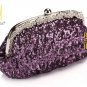 Sequined Designer Rhinestones Ladies Clutch Evening Bag 8913#