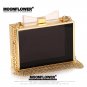 Fashion Bow Lady Transparent Jelly Evening Cluth Bag For Women 5039#