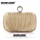 Designer Formal Satin Ruffles Rhinestones Bling Evening Bags For Women Online