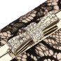 Gorgeous Lace High Quality Bow Hasp Rhinestones Bridesmaid Clutch Bags Evening Bags