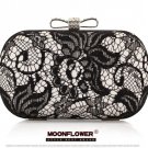 Gorgeous Lace High Quality Bow Hasp Rhinestones Bridesmaid Clutch Bags Evening Bags
