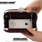 Designer Formal Satin Ruffles Rhinestones Bling Evening Bags For Women Online