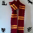 Harry Potter Inspired Gryffindor Scarf Burgundy and Golden Yellow USC Trojans Supersoft Chunky