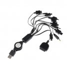 Retractable Multi Charge Cable For iPhone Nokia Samsung LG HTC PSP NDS